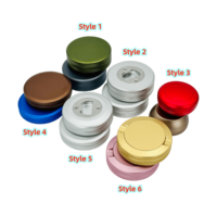 Boîtes à snus en alliage d'aluminium de haute qualité, boîte de rangement en métal, conteneur de sous-emballage, faible MOQ, logo personnalisé, couleur disponible