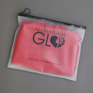 Plastic Frosted Bags with Zipper <b>PVC</b> Resealable Zip Envelope Holder for Bill Coins Receipt Jewelry Hair Accessories Storage - Product Image 5