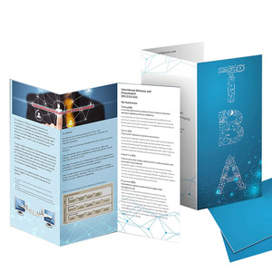 Full Color Booklet Catalog Leaflet Printing With Glossy Finish Service Custom Size