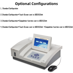 USMILEPET محلل الكيمياء الحيوية شبه التلقائي الفاخر بيطري للمزارع ومستشفيات الحيوانات الأليفة مادة بلاستيكية مربعة - Product Image 6