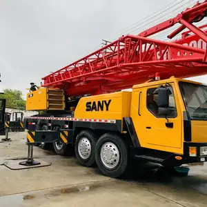 SANY STC1000C kullanılan 100 ton mobil araç vinç SANY tüm arazi mobil vinç kamyon 25 30 50 75 TON vinç