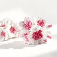 Diffuseur d'huiles essentielles en céramique parfumée en gros, clip de ventilation de voiture, désodorisant d'ambiance, fleur en porcelaine