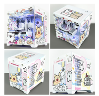 Chien maltais personnalisé MicroATX mi tour boîtier d'ordinateur métal 240 refroidissement par eau vue sur la mer support de chambre personnage d'anime en Stock