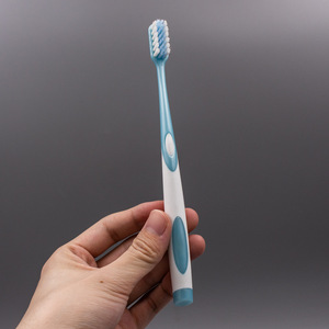 Brosse à dents manuelle pour adultes, manche droit, double couleur, poils souples, protection des gencives, nettoyage en profondeur, usage domestique - Product Image 5