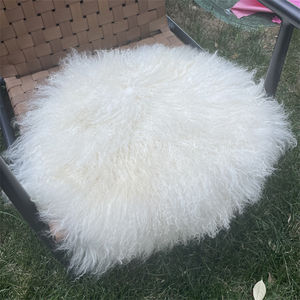 Housse de coussin en fourrure de Mongolie authentique, prix d'usine, fabriquée en Chine - Product Image 1