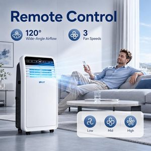 <span class=keywords><strong>Climatiseur</strong></span> <span class=keywords><strong>portable</strong></span> réversible 3-en-1 AC 9000 Btu avec tuyau d'évacuation et télécommande, en stock, livraison rapide - Product Image 3