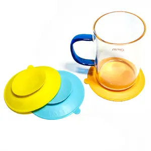 Harga cangkir hisap silikon piring makan bayi balita peralatan makan bayi set coaster untuk cangkir kopi