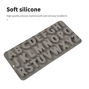 Moldes de Silicona SILIKOLOVE para Decoración de Pasteles de Cumpleaños, Moldes de Letras del Alfabeto de Silicona para Dulces y Chocolate - Product Image 3