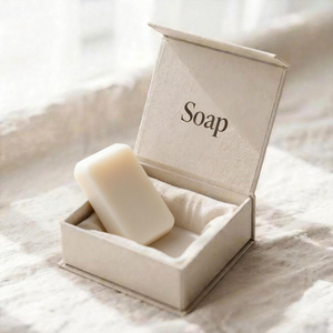 Scatola di Cartone Ecologica Marrone Personalizzata con Logo, Chiusura Magnetica, per Cosmetici, Profumi e Saponi - Product Image 1