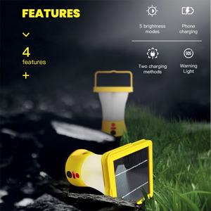 Lámpara de Camping Solar, Kit de Camping Solar, Linterna Solar para Exteriores, para Uso Doméstico y en Exteriores, con Función de Carga de Teléfono - Product Image 2