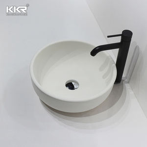 Lavandería Lavabo Table Top Wash Art Lavabo superficie sólida Rectangular Lavabo Encimera Lavabo de baño - Product Image 4