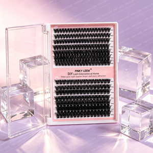 Factory Direct Professional <b>DIY</b> Segment Lash <b>Kit</b> 8 to 16mm Waterproof Vegan PBT Handmade Reusable Set - Product Image 5