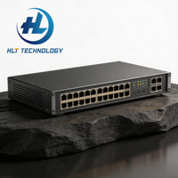6730-H24X6C Managed 24-Port 10G SFP+ Switch dengan 6x 100G QSFP28 Uplink, Switch Fiber Inti Layer 3 untuk Pusat Data, 2.4Tbps High-Speed