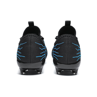 Vente en gros de chaussures de football pour enfants avec motif éclair, crampons AG FG, antidérapantes, légères, chaussures d'entraînement pour enfants
