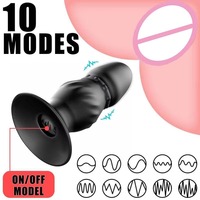 Fernbedienungsfähiger Analer Butt Plug Prostata-Vibrator für Männer Masturbations-Massagegerät Silikon Aufblasbares Anales Sexspielzeug