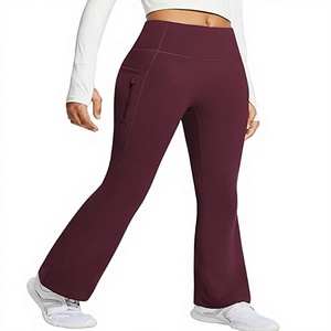 Leggings noirs taille haute pour femmes, coupe ajustée, tricotés en coton et élasthanne, couleur unie, respirants, longueur intégrale, pour l'hiver et le quotidien - Product Image 1