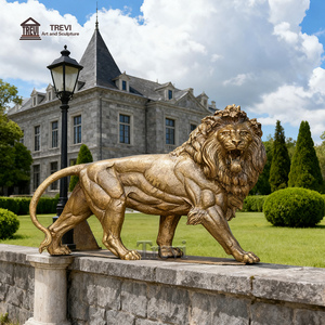 Trevi đúc cuộc sống kích thước cổ Đồng sư tử điêu khắc cho lâu đài nhập trang trí - Product Image 2