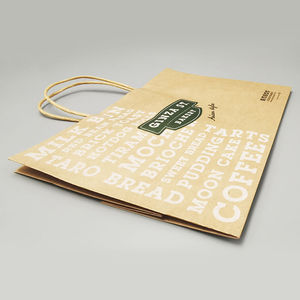 Sacs à emporter en papier kraft brun en gros avec poignées et logo personnalisé, emballage pour le shopping, sac en papier kraft - Product Image 6