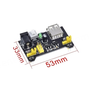 โมดูลจ่ายไฟเฉพาะสำหรับบอร์ดทดลอง ใช้งานร่วมกับบอร์ดจ่ายไฟ 5V 3.3V รุ่น MB-102 แบบคู่ 5V/3.3 สีดำ - Product Image 5