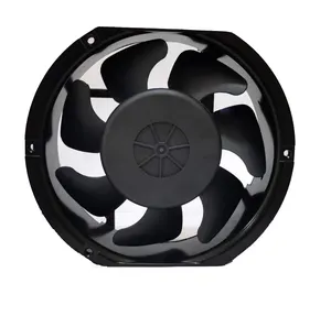 7 bıçaklı ac soğutma fanı 6 inç 172x150x51mm 380v eksenel fan rulman endüstriyel soğutma fanı