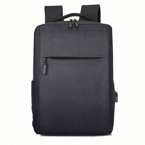 Sac à dos personnalisé avec logo pour hommes d'affaires, sac à dos de voyage pour étudiants, sac à dos en polyester imperméable avec port USB, sac à dos pour ordinateur portable, sac à dos scolaire - Product Image 3