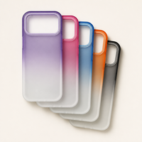 Coque dégradée en acrylique givré pour iPhone 18 Series, texture mate, protection de l'appareil photo, anti-rayures, antichoc, commande en gros OEM