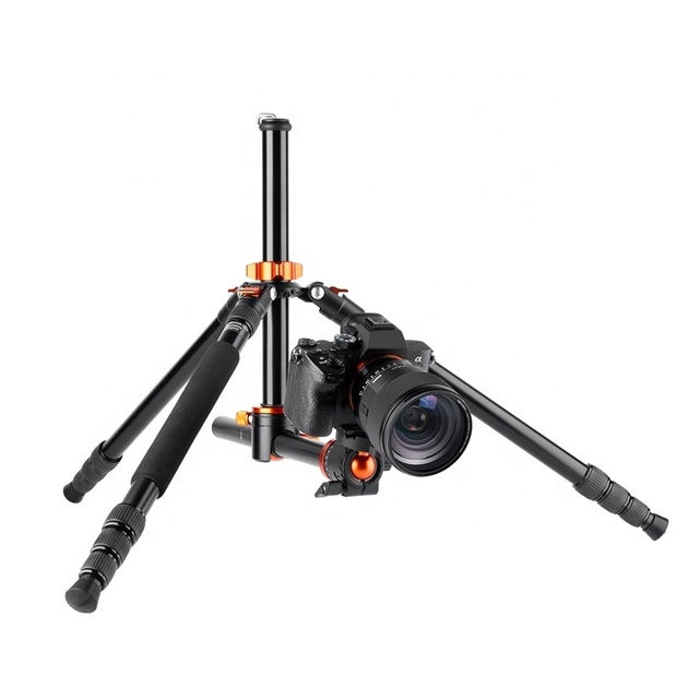 T254A4+BH-28L KF09.090V1 K&F Concept Aluminum Professional Camera Tripod Photography Accessories Outdoor Camera Stand