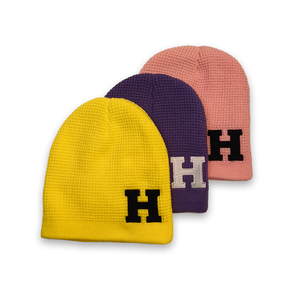 Factory Custom Thermal Good Elasticity Acrylic Flat Embroidery Logo Waffle Knitted Beanie Skull <strong>Cap</strong> for <strong>Winter</strong> Outdoor Using - Product Image 1