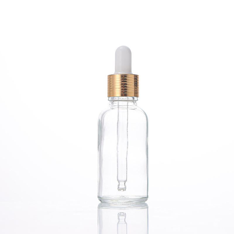 Gold thread ring + white rubber dropper + transparent bottle
