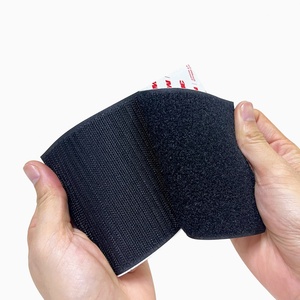 Bande adhésive rectangulaire double face 100 % nylon avec crochets et boucles pour fixation murale, idéale pour la maison et le bureau - Product Image 4
