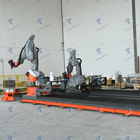 Mesin CNC Milling Robot 7 Axis KUKA KR210 dengan Meja Putar Indexing Heavy Duty