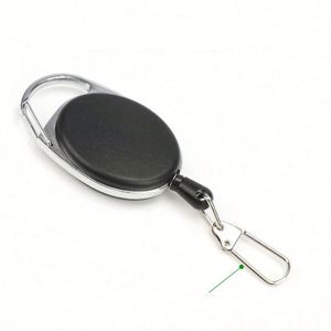 Fancy Carabiner Retractable Badge Reel Clip Oval Medical Funny Heavy Duty Character Badge Keychain Holder with <b>Snap</b> <b>Hook</b> - Product Image 4