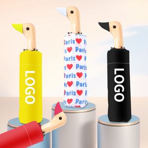Parapluie pliable en forme de canard, parapluie de luxe de marque, parapluie pliable personnalisé avec logo, parapluie de bonne qualité, OEM ODM en gros - Product Image 1