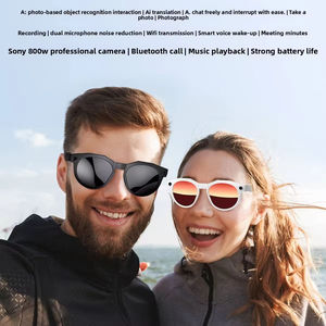 New W611 Smart <b>Glasses</b> IPX-6 Waterproof Touch Control for Music Listening Translation Voice Ai Object Recognition 8K - Product Image 4