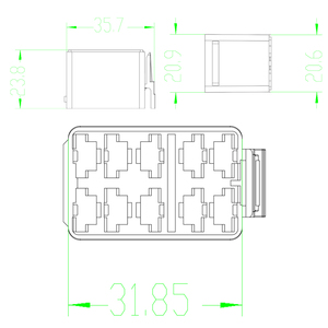 ขั้วต่อรถยนต์กันน้ำแบบ 10P ตัวเมีย VC1-01 - Product Image 6