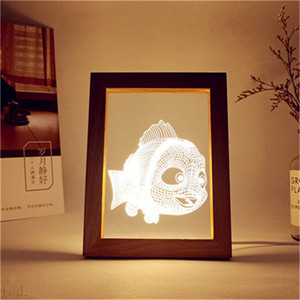 Quà Tặng Tầm Nhìn Lập Thể Sáng Tạo 3D Cầm Tay Đèn Khung Ảnh Acrylic Dạ Quang Sản Phẩm Cảm Ứng Điều Khiển Từ Xa Nhiều Màu Sắc Lạ - Product Image 6