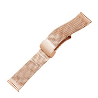 Bracelet de montre en maille milanaise de 22 mm en acier inoxydable avec fermoir magnétique pour montres intelligentes, vente en gros, logo personnalisé OEM ODM