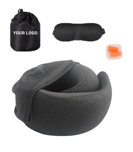 Hot bán sáng tạo xách tay trùm đầu Bộ nhớ bọt hoodie du lịch cổ gối với mui xe chất lượng cao du lịch gối - Product Image 1