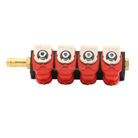 Rail d'injecteurs de buse de carburant Cng lpg Super silencieux pour Kits Landirenzo Brc bosch Stag Autogas pièces de rechange 3ohm Orange Keihin