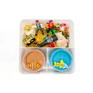 完美牛皮纸茎玩具海盗Midi宝藏挖掘套件粘液套件感官箱工艺套件DIY儿童益智玩具