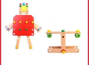 Kit de construction éducatif drôle pour enfants, assemblage, <span class=keywords><strong>chaise</strong></span> de travail, jouets en bois, jouets <span class=keywords><strong>montessori</strong></span> à vendre - Product Image 4
