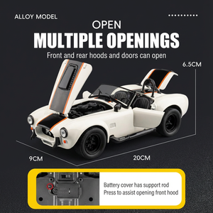 Modellino in Metallo Shelby 427 <span class=keywords><strong>Cobra</strong></span> Scala 1:22 con Luci, Suoni e Funzione Pull-Back - Auto Sportiva Die-cast - Product Image 3