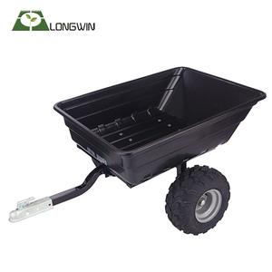 650LB pesado ATV jardín patio Utilidad de basurero transporte carro de remolque - Product Image 6