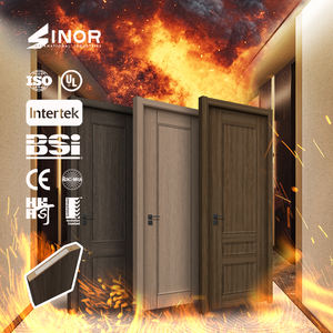 Puerta pivotante de acero inoxidable resistente al fuego de 3 horas para supermercado/dormitorio galvanizada con sello ignífugo y etiqueta contra incendios - Product Image 5