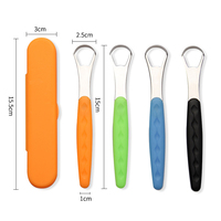 Vente en gros – Nouveau design – Nettoyeur de langue réutilisable en cuivre personnalisé avec logo en acier inoxydable pour la prévention de la mauvaise haleine