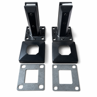 Support de main courante en acier inoxydable duplex 2205 pour balustrade, clôture de piscine, garde-corps en verre, poteau de balcon extérieur