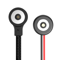 Cable de Carga Rápida USB Circular de 2 Pines, 5V 2A, Macho y Hembra, 12V 2A, Conector Pogo Magnético para Prendas con Calefacción