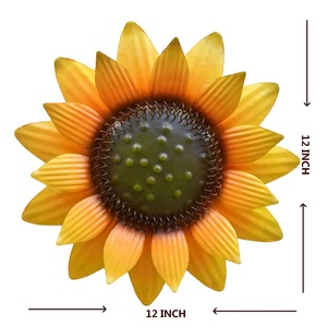 Oniya tournesol métal tenture <span class=keywords><strong>murale</strong></span> chambre en plein air maison jardin mur Art décor - Product Image 4