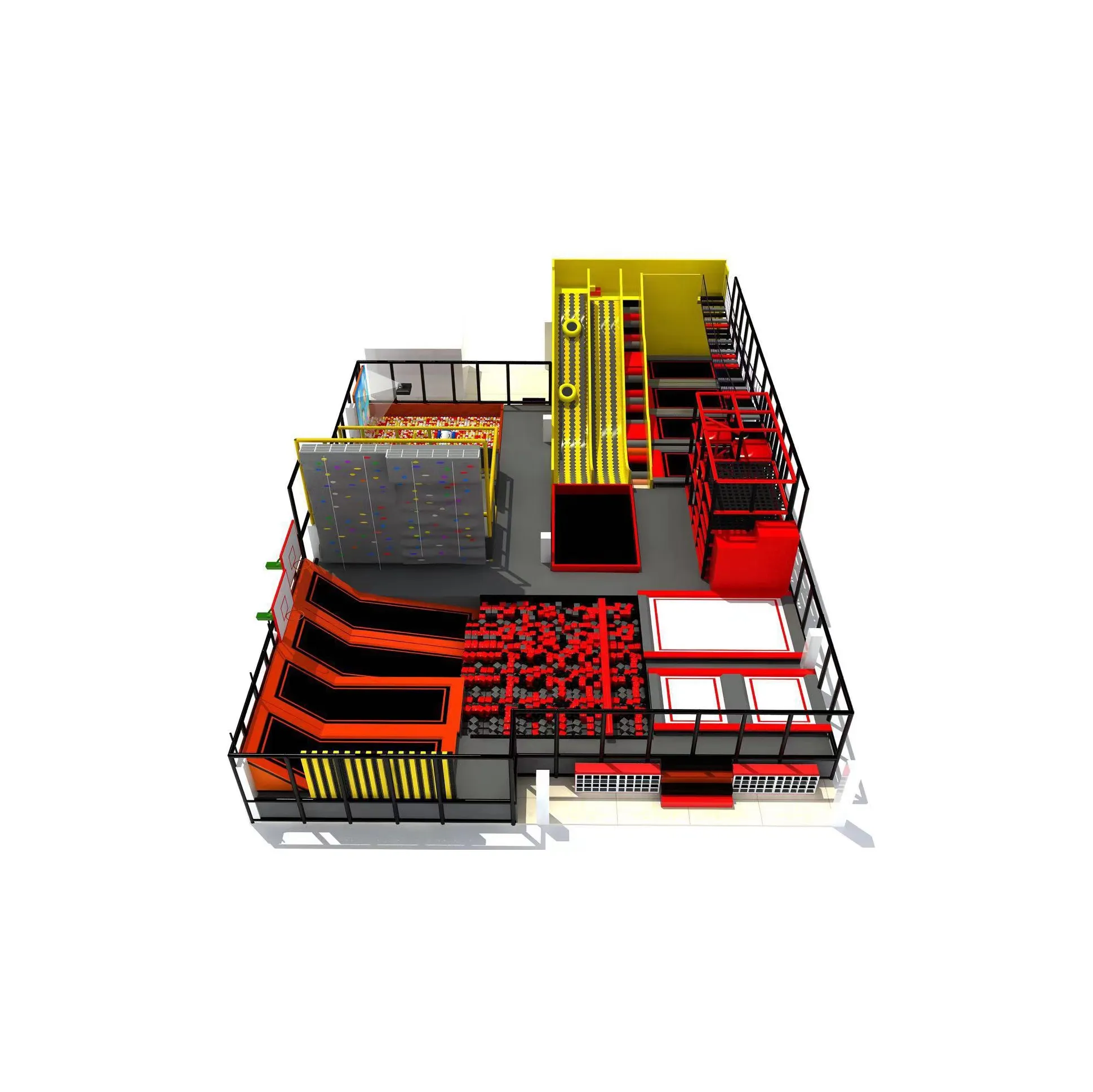 ترامبولين حديقة داخلية احترافية للأطفال معدات لعب الأطفال