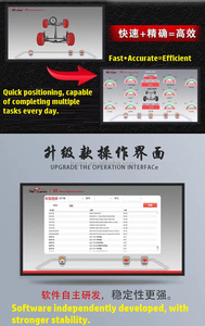 Fostar OEM CE cấp giấy chứng nhận nhà để xe độ chính xác cao Win8-32-bit hoạt động bốn bài xe nâng và 3D Bánh Xe liên kết máy - Product Image 6